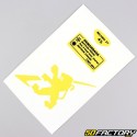 Decoration  kit Peugeot 103 SPX phase 2 yellow and black