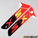 Decoration  kit Peugeot 103 SPX phase 2 red and black