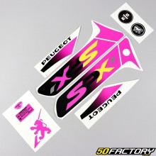 Kit decorativo Peugeot 103 SPX fase 2 rosa e preto