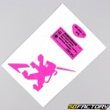 Kit decorativo Peugeot 103 SPX fase 2 rosa y negro