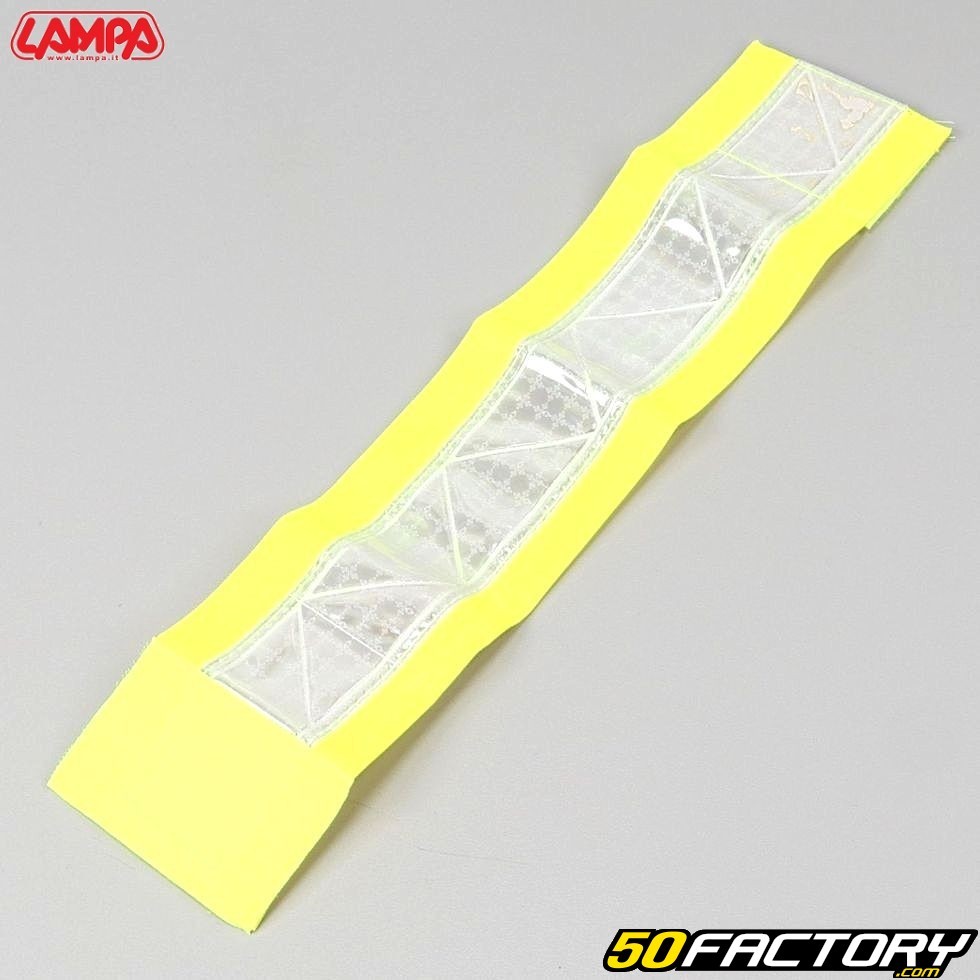 Brassard réfléchissant Lampa jaune fluo V1- Équipement moto, pilote