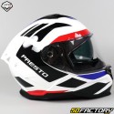 Capacete integral Vito Presto branco, azul, vermelho