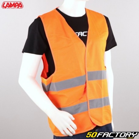Orange safety vest Lampa (velcro closure)