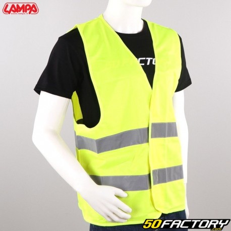 Yellow safety vest Lampa (velcro closure)