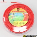 Fil de débroussailleuse Ø4.4 mm étoile nylon Sopartex rouge (bobine de 26 m)