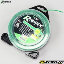 Fil de débroussailleuse Ø2.4 mm rond nylon Ribimex vert (bobine de 15 m)