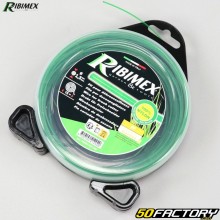 Linha roçadora Ø1.3 mm redonda nylon Ribimex verde (carretel 15 m)