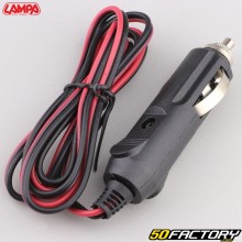 Toma de corriente para encendedor de cigarrillos con cable 120 cm 12/24V 10A Lampa