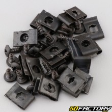 Tornillos y clips de carenado Ø4 mm (juego de 20)