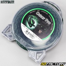 Brushcutter line Ø2.4 mm helical Nylon Cuter Pro green and black (15m spool)