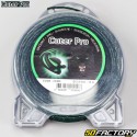 String Trimmer Line Ã˜2.4 mm Spiral Nylon Cuter Pro green and black (15m spool)