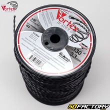 Filo per decespugliatore Ø3.3 mm spirale nylon Vortex nero (bobina da 182 m)