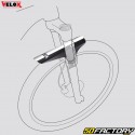 Guarda-lamas dianteiro de bicicleta preto e branco Velox