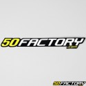 Sticker 50 Factory 18 cm jaune haute résistance
