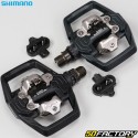 Pedales automáticos SPD para bicicleta MTB Shimano PD-MEXNUMX negro