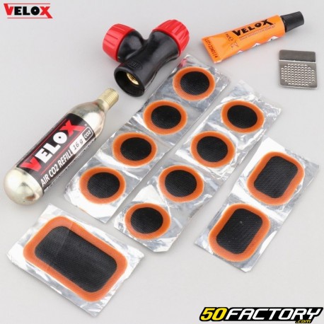 Kit de reparo de câmara de ar com inflador Velox COXNUMX