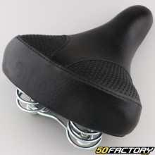 Selle vélo "VTC/ville" 265x200 mm avec ressorts noire