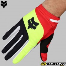 Luvas cross Fox Racing  XNUMX Lastro Preto e Vermelho