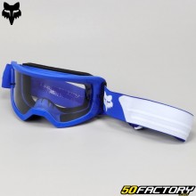 Occhiali Fox Racing Main Core blu e bianco schermo trasparente