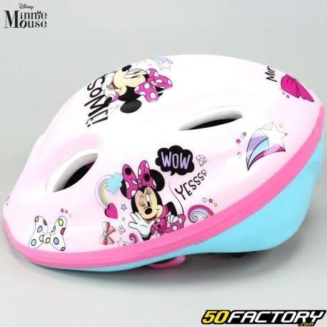 Kinderfahrradhelm Minnie Mouse hellrosa