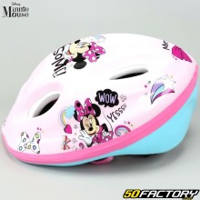 Casco de bicicleta infantil Minnie Mouse rosa claro