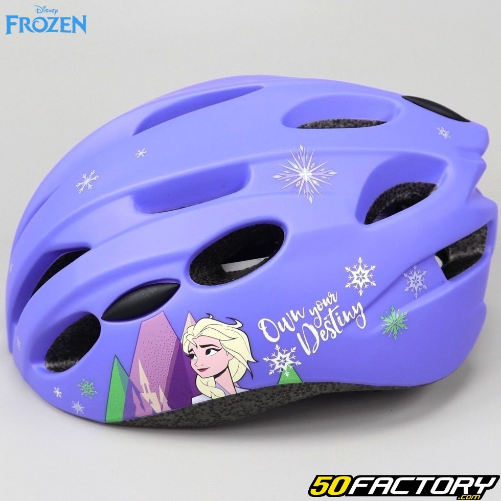 Casque vélo enfant Disney Reine des neiges 2 avec molette de réglage  (taille 52-56)