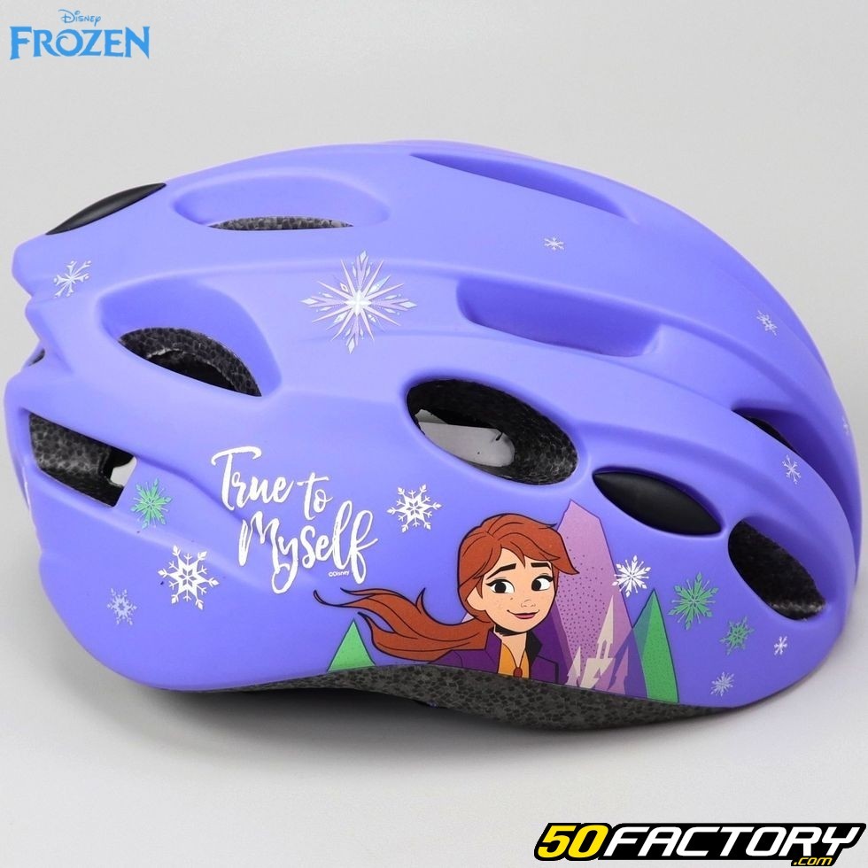 Casque vélo enfant Frozen II violet – Équipement jeune cycliste