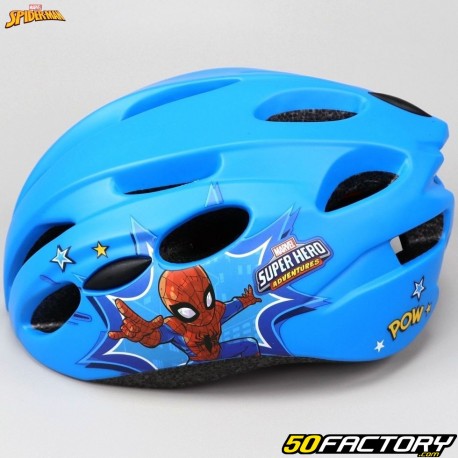 Casco de bicicleta infantil Spider-Man azul claro
