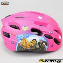 casco de bicicleta para niños Super  Héroe Aventuras rosa