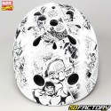 Capacete de bicicleta infantil Avengers Comics branco e preto