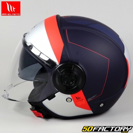 Casque jet MT Helmets Viale SV 68 Unit D7 bleu mat