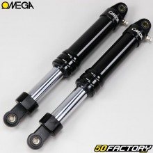 360 mm oleo-pneumatic rear shock absorbers Peugeot 103, MBK 51, Motobecane Omega Revo black