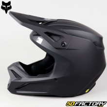 Capacete cross Fox Racing VXNUMX Solid XNUMX preto fosco