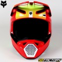 Casque cross enfant Fox Racing V1 Ballast rouge fluo