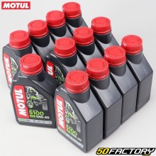 Huile moteur 4T 10W40 Motul 5100 technosynthèse 1L (carton de 12)