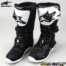 Botas infantis Alpinestars Tech 3S pretas e brancas