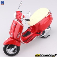 Scooter em miniatura XNUMX/XNUMXth Vespa Primavera  vermelho Novo Ray