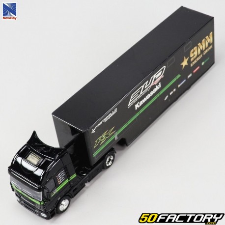Miniature truck 1/43th Iveco Team Kawasaki Bud Racing New Ray