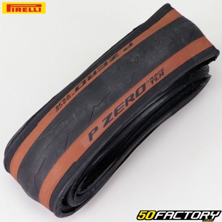 Fahrradreifen 700x26C (26-622) Pirelli P Null Race TLR-braune Seitenwände mit Faltstangen