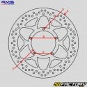 Front brake disc Gilera DNA 50, Runner 125, Piaggio 9...Ã˜180 mm RMS