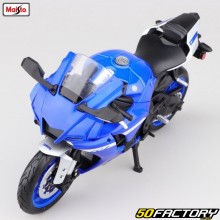 Motocicleta en miniatura XNUMX / XNUMX Yamaha YZF-RXNUMX (XNUMX) Maisto Azul