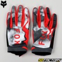 Gants cross Fox Racing 180 Atlas gris et rouges