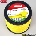 Fil de débroussailleuse Ø3 mm étoile nylon Oregon jaune (bobine de 212 m)