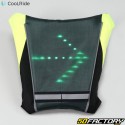 Gilet LED giallo lampeggiante per bici, scooter fantasticoRide