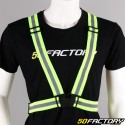 Yellow reflective safety straps