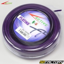 Fio de roçadora Ø4 mm nylon quadrado Active roxo (bobina de 30 m)