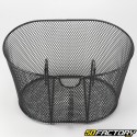 Front bike basket with black hooks