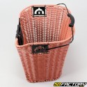 Front bicycle basket with universal brown attachment