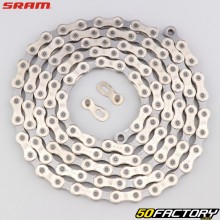 Corrente para bicicleta XNUMX velocidades XNUMX elos Sram Rival XNUMX PC XNUMX prata e cinza