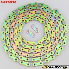 Cadena de bicicleta de 12 velocidades 126 eslabones Sram XX1 Eagle Rainbow